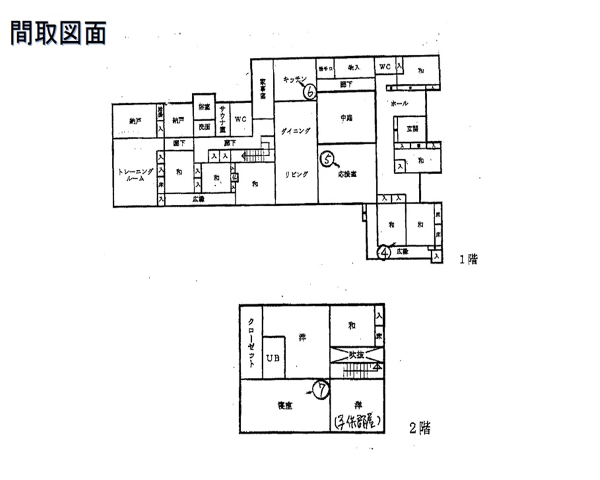 下野市下古山 大型中古住宅10